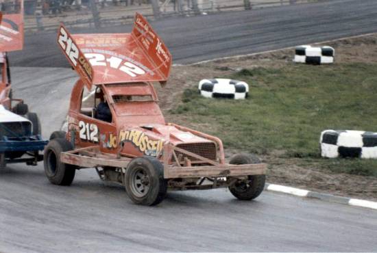 Another Wainman motor!!
Frankie Wainman in one of his many motors at Skegness
