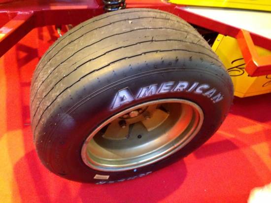 Front tar tyre from American racer
