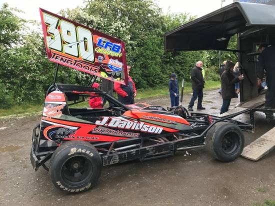 390, raced the shale car after tar engine problems last weekend
