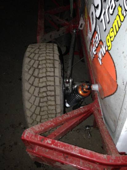 150, hit the armco in the final and moved the axle
