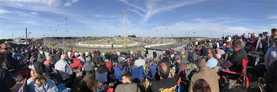 The biggest crowd in years packed into Skegness for the UK weekend and the nations top three stock car formula racing.
