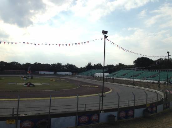 View of the back straight from turn 2
