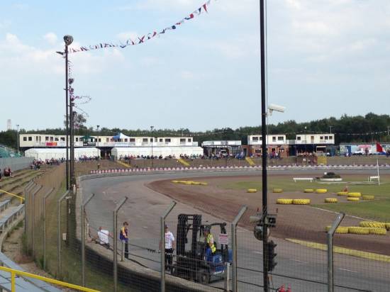 View of the hospitality areas from turn 3
