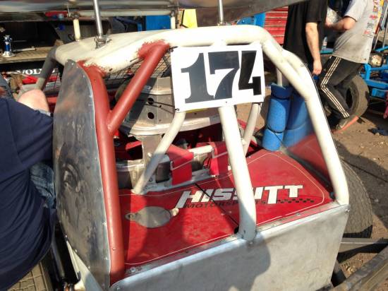 174, J-Lo's roll cage repaired after damage at Brum when 53 collected him/her whilst upside down
