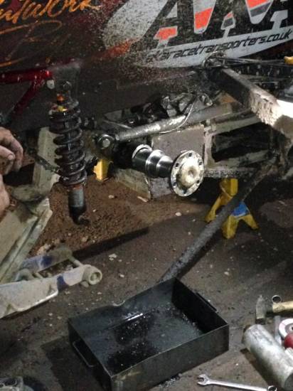 212, rear axle repairs for Danny
