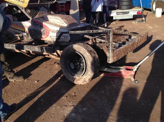 318, pulled off with a puncture in heat 3, inflicted by 55 sticking him into the turn 3 fence
