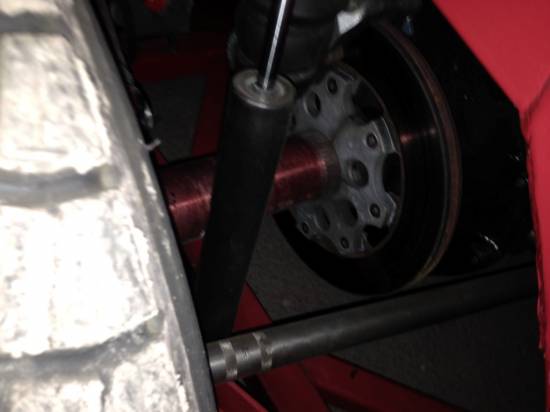 501, left rear brake disc ticked under main chassis rail
