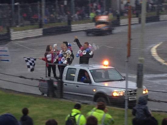 Phoebe Wainman took a fine British title in the V8's, leading flag to flag in wet conditions
