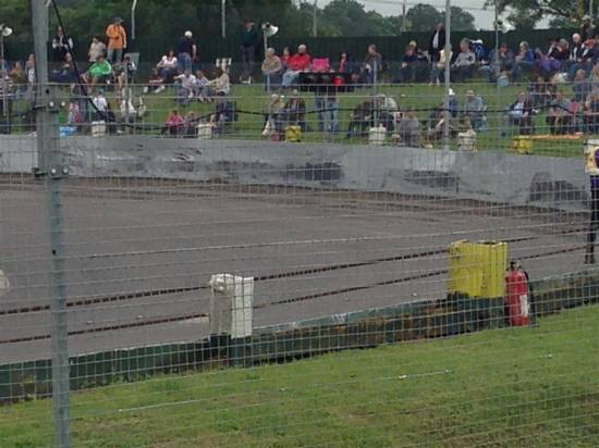 This pic doesn't do it justice but the track at NIR was a disgrace. Road sweeper required.Rallycross
