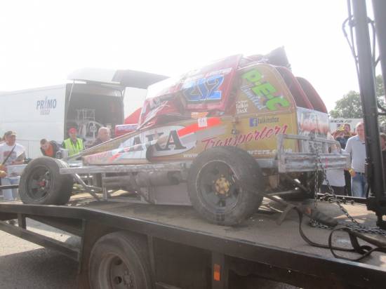 212, the car being recovered to the pits
