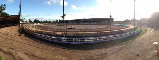 A Coventry World Final. Sheets removed to show the old dog track. Much better!
