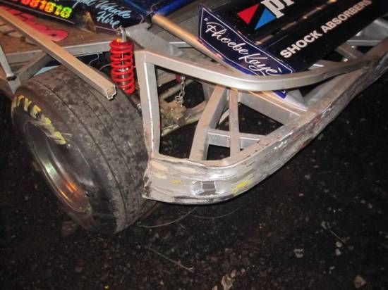 515, damage to front end from the turns 3/4 plating
