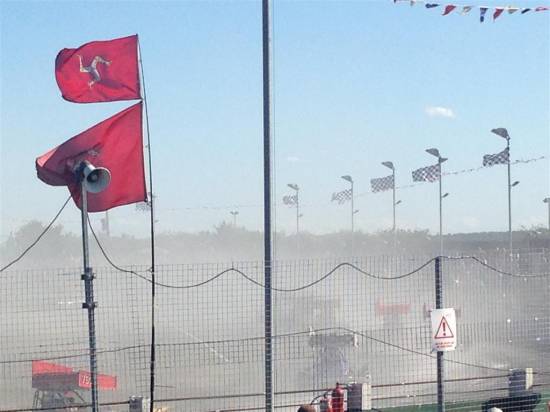 A lot of dust went down for the F2's after the F1 oil spill in the final

