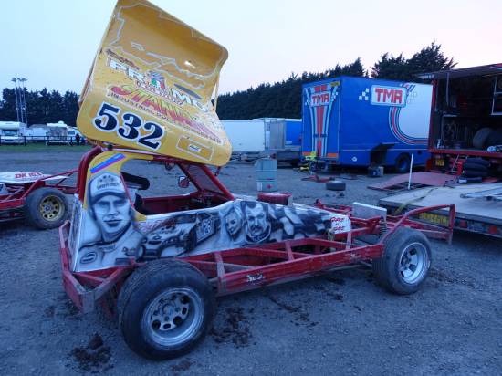 The Daz Kitson car had a fire in the Final 
