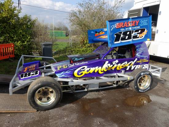 The Steve Whittle car's stand out paint job  
