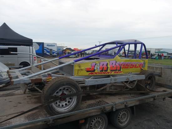 Mat Newson's going to work his magic on the 6 yr old Craig Finnikin built car. It's only had two outings, one with Shaun Blakemore and the other with Josh Smith
