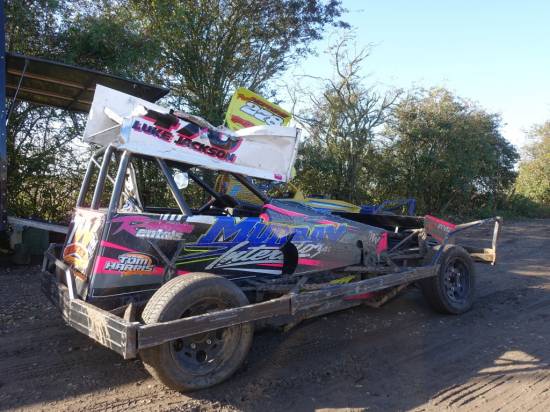 V8's Luke Jackson with his King's Lynn wing
