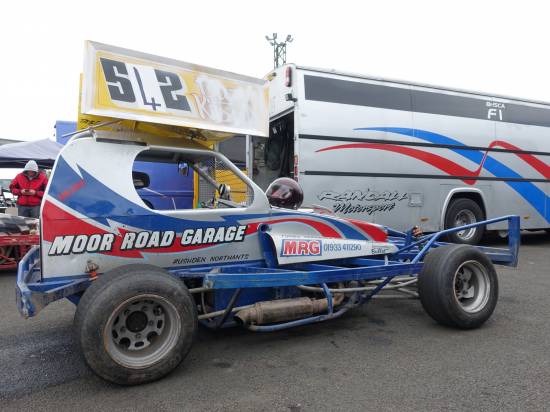 Broughty Ferry's Michael Blain drove the ex 108 car
