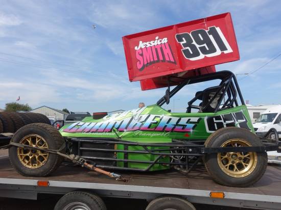 and before Seb, Chris Roots ( Spedeworth Superstox 677) raced it
