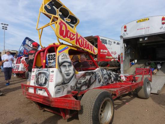 Daz Kitson had a top night with two race wins

