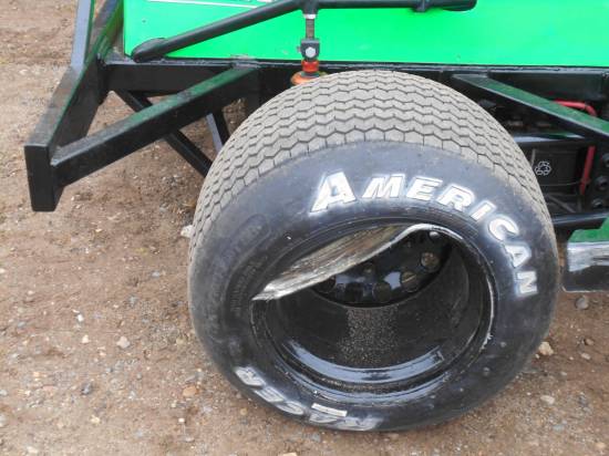 Wheel damage on the 46 car plus front axle (see Rigger's pic)
