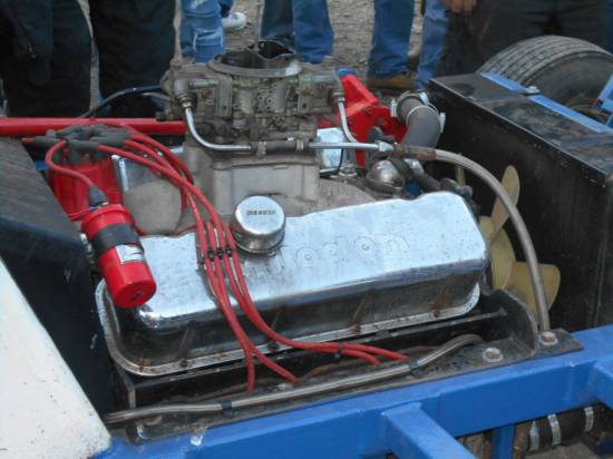 The engine in Frankie's 1987 car. 
