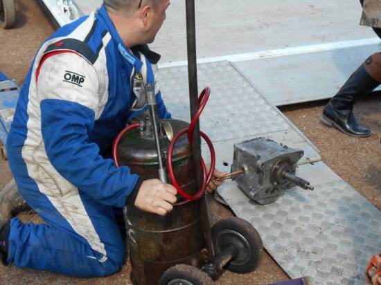 After 1st gear problems Craig Finn elected to change the gearbox as a precautionary measure
