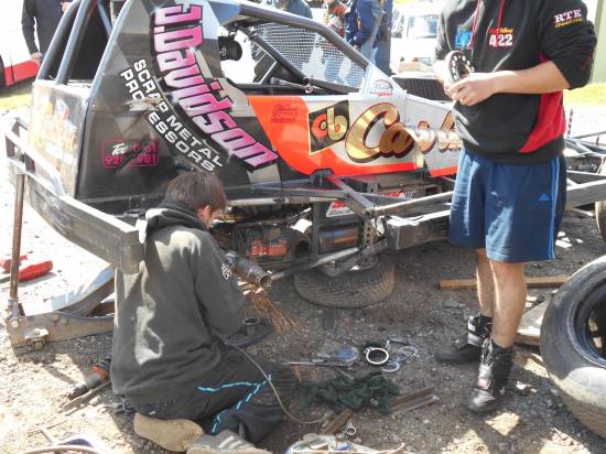 Axle work on the GN winning 84 car
