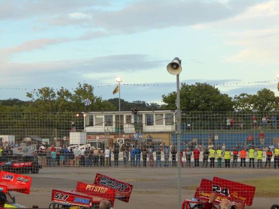 A minute's silence was held for Steve Green Jnr, Dave Leonard and the victims of the Nice attack 
