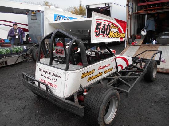 Jamie Nelson in the ex 123 Richard Simmons car
