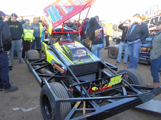 Tom Harris brought the ex Speaky shale car which has been rebuilt to a different design.
